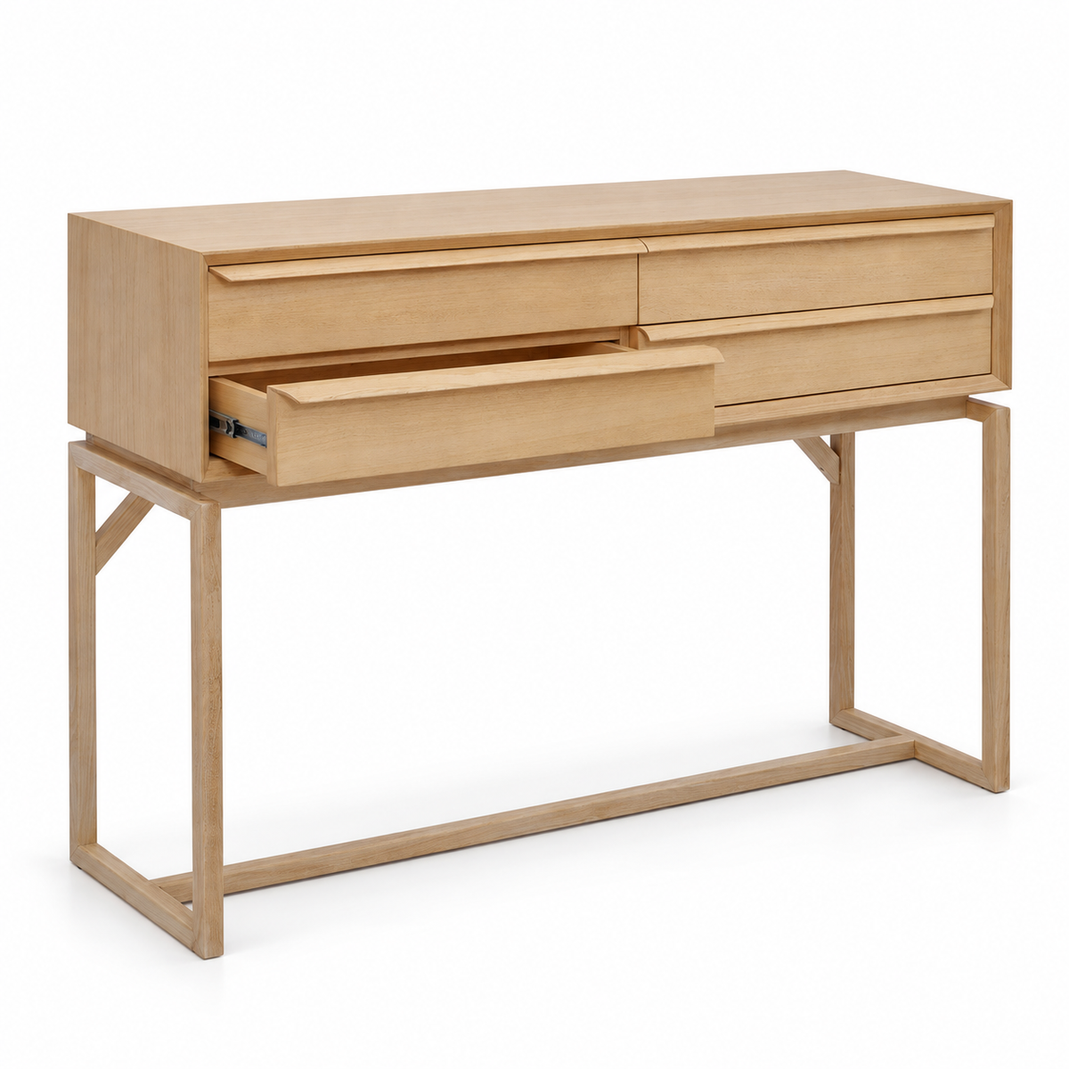 Scandinavian design console table natural