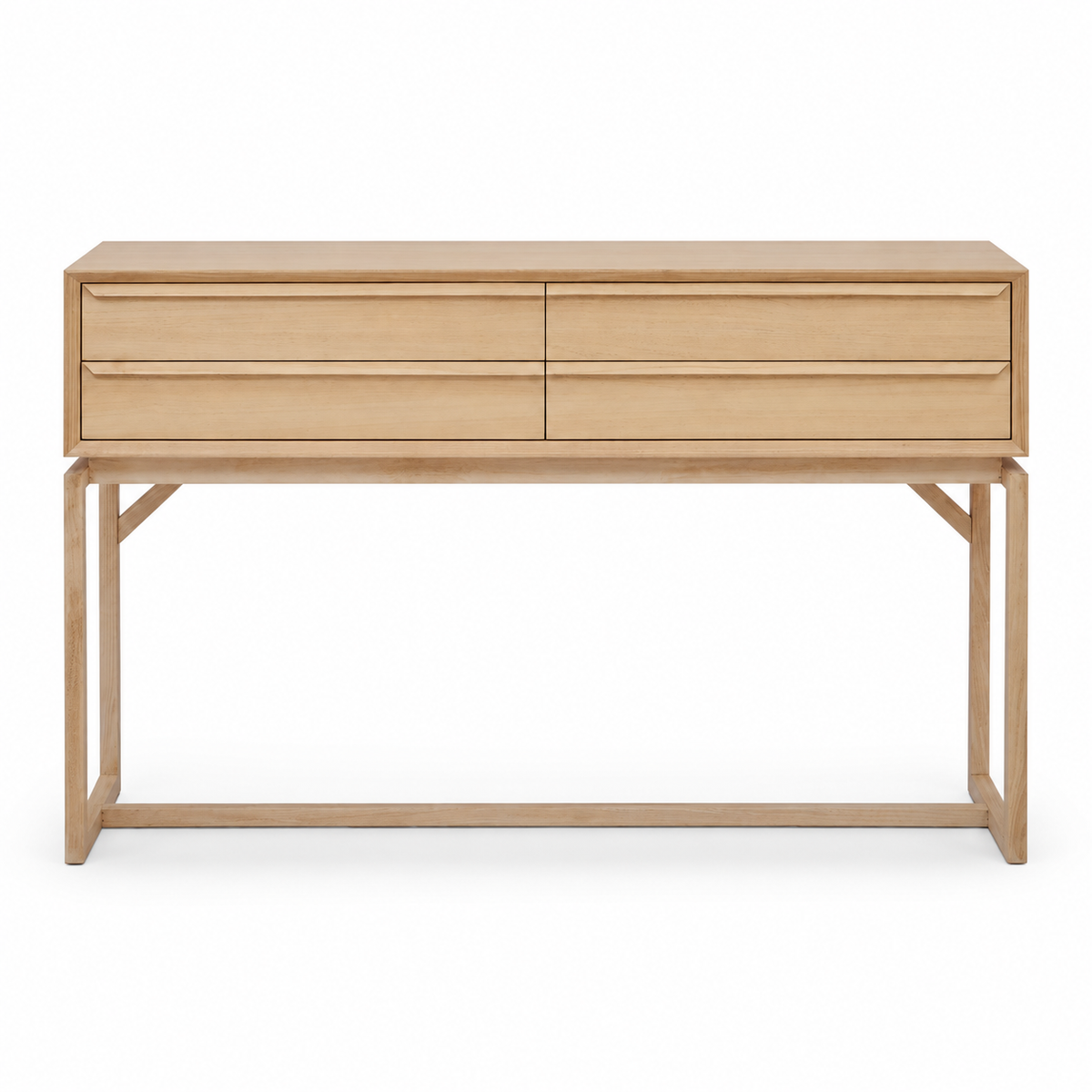 Scandinavian design console table natural