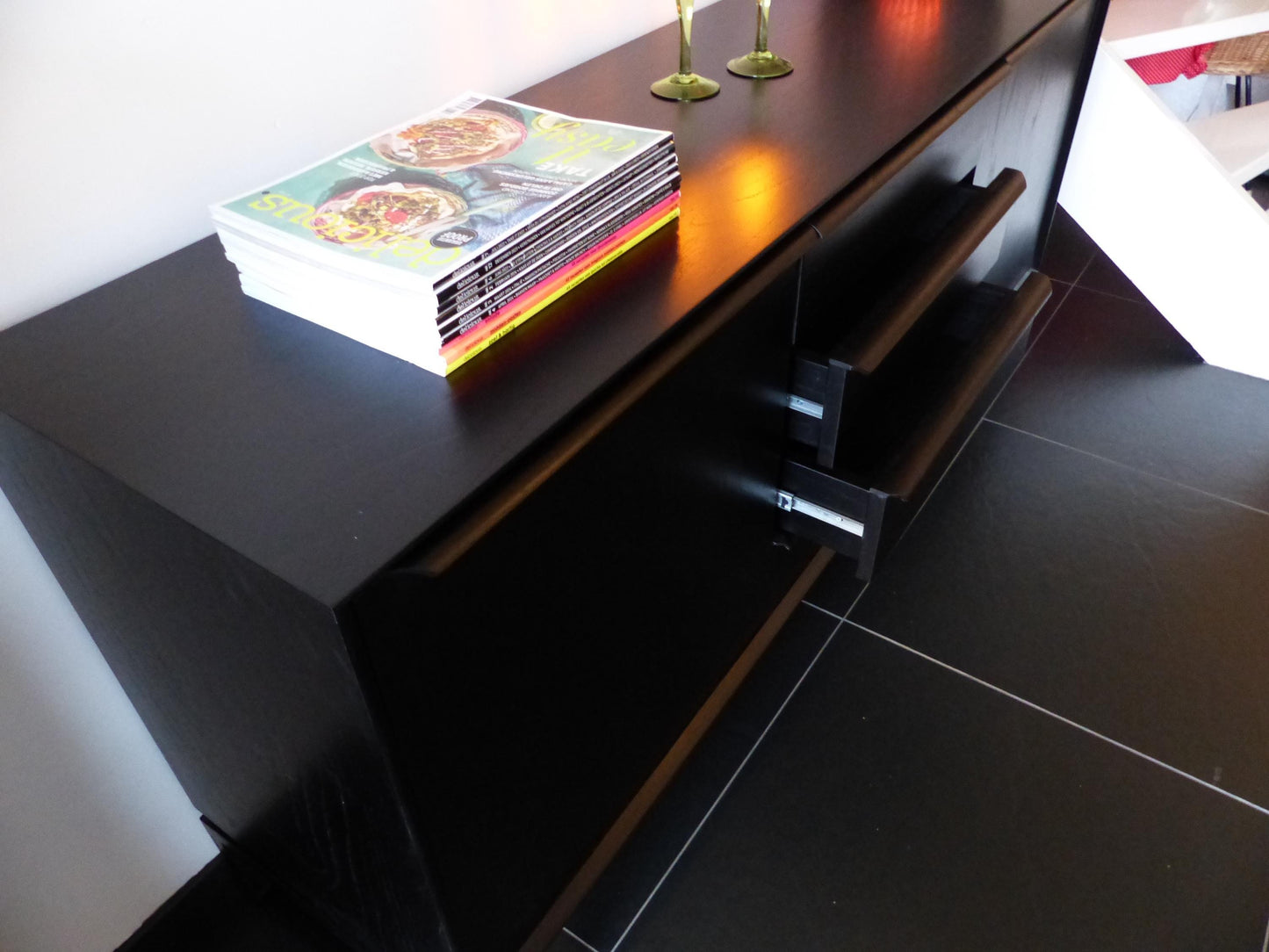 Scandinavian design sideboard black