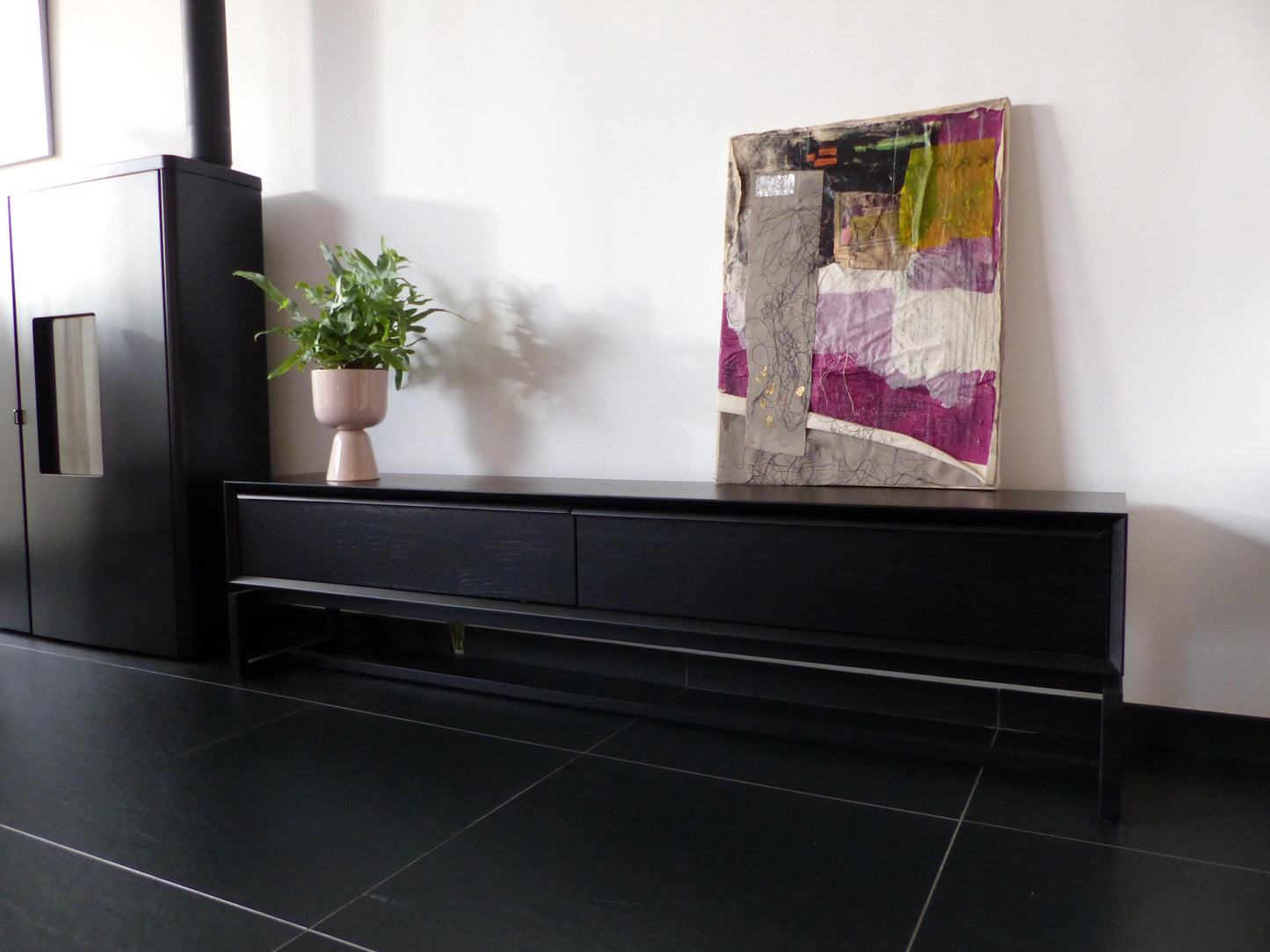 Scandinavian design TV furniture black