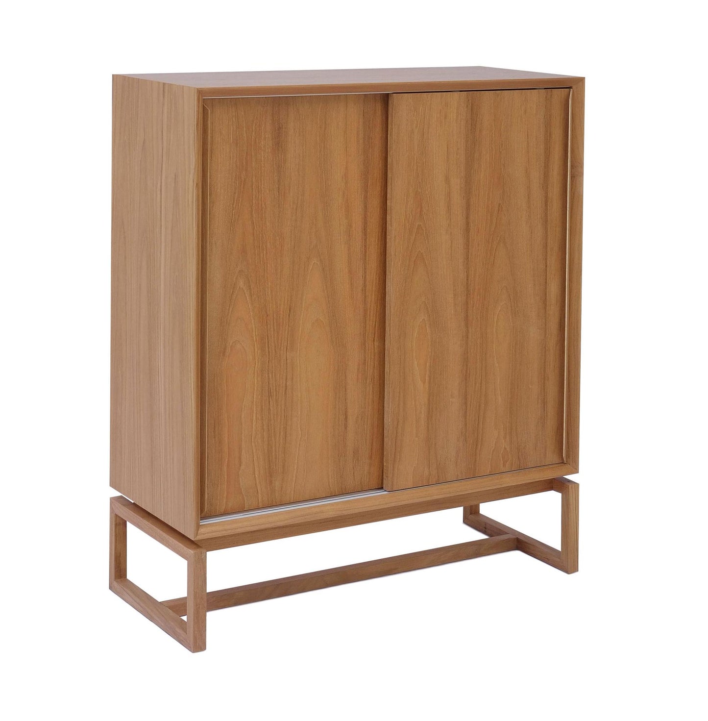 Scandinavian design sliding door wardrobe teak