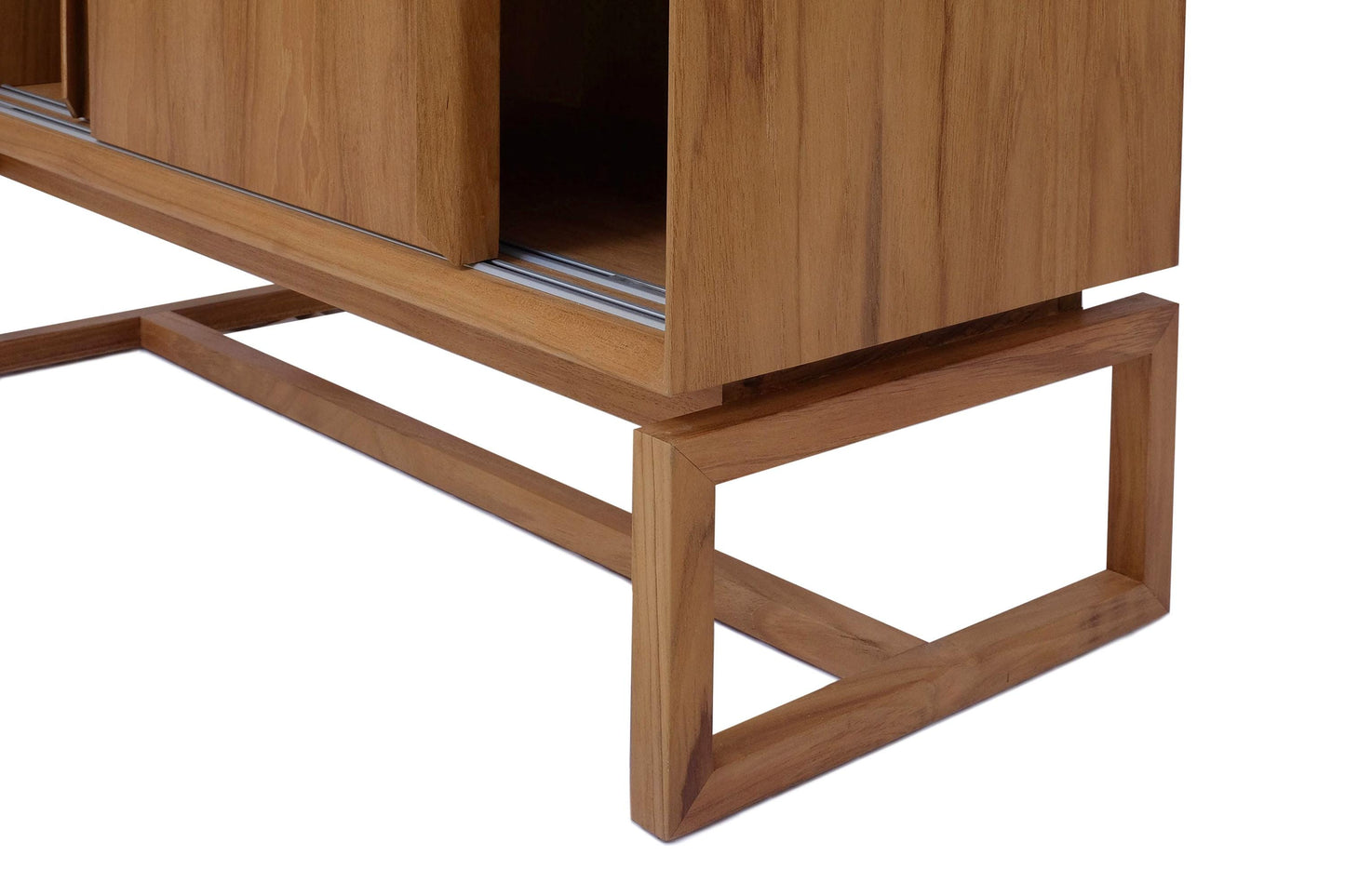 Scandinavian design sliding door wardrobe teak
