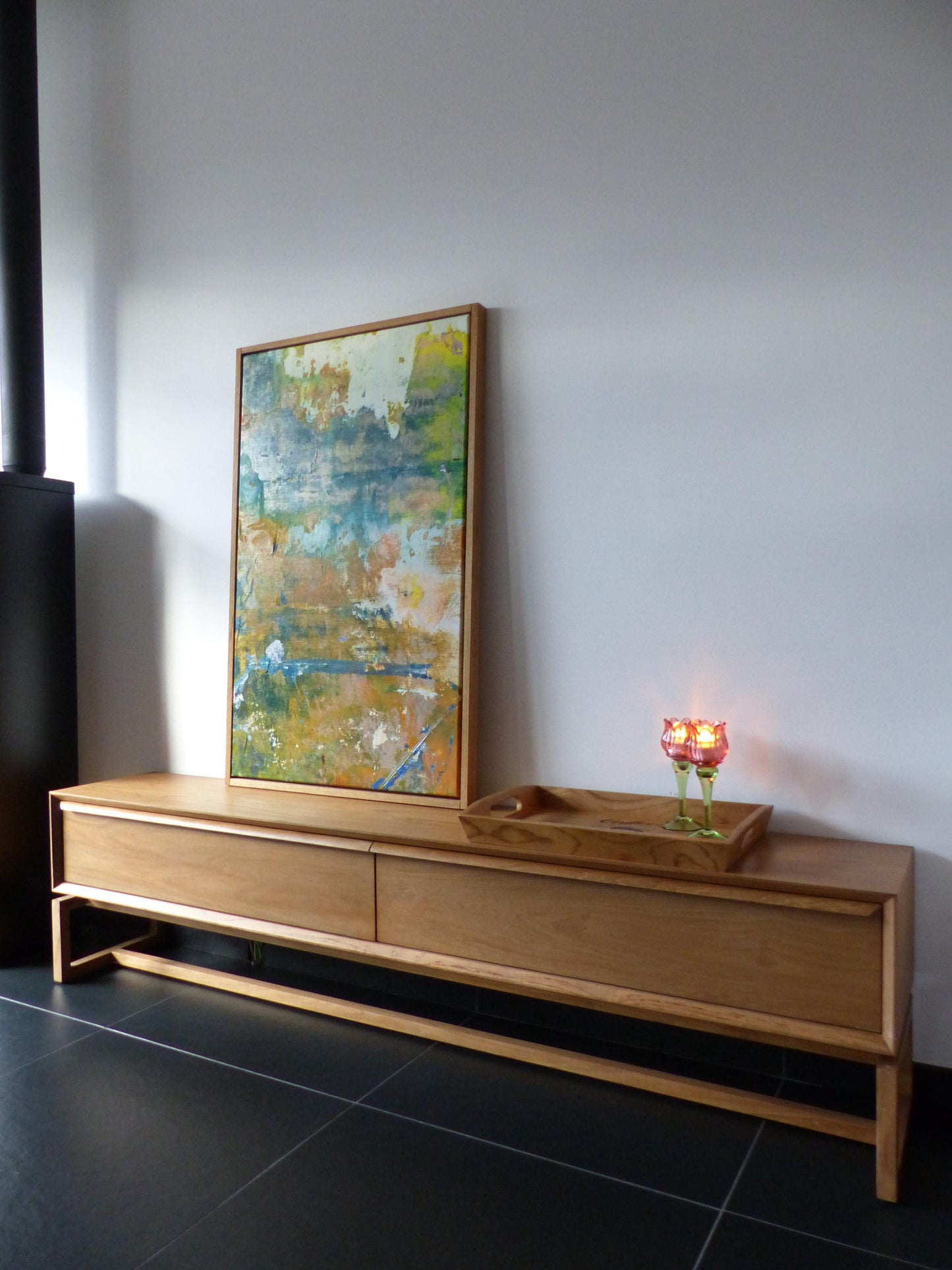 Scandinavian design TV furniture teak