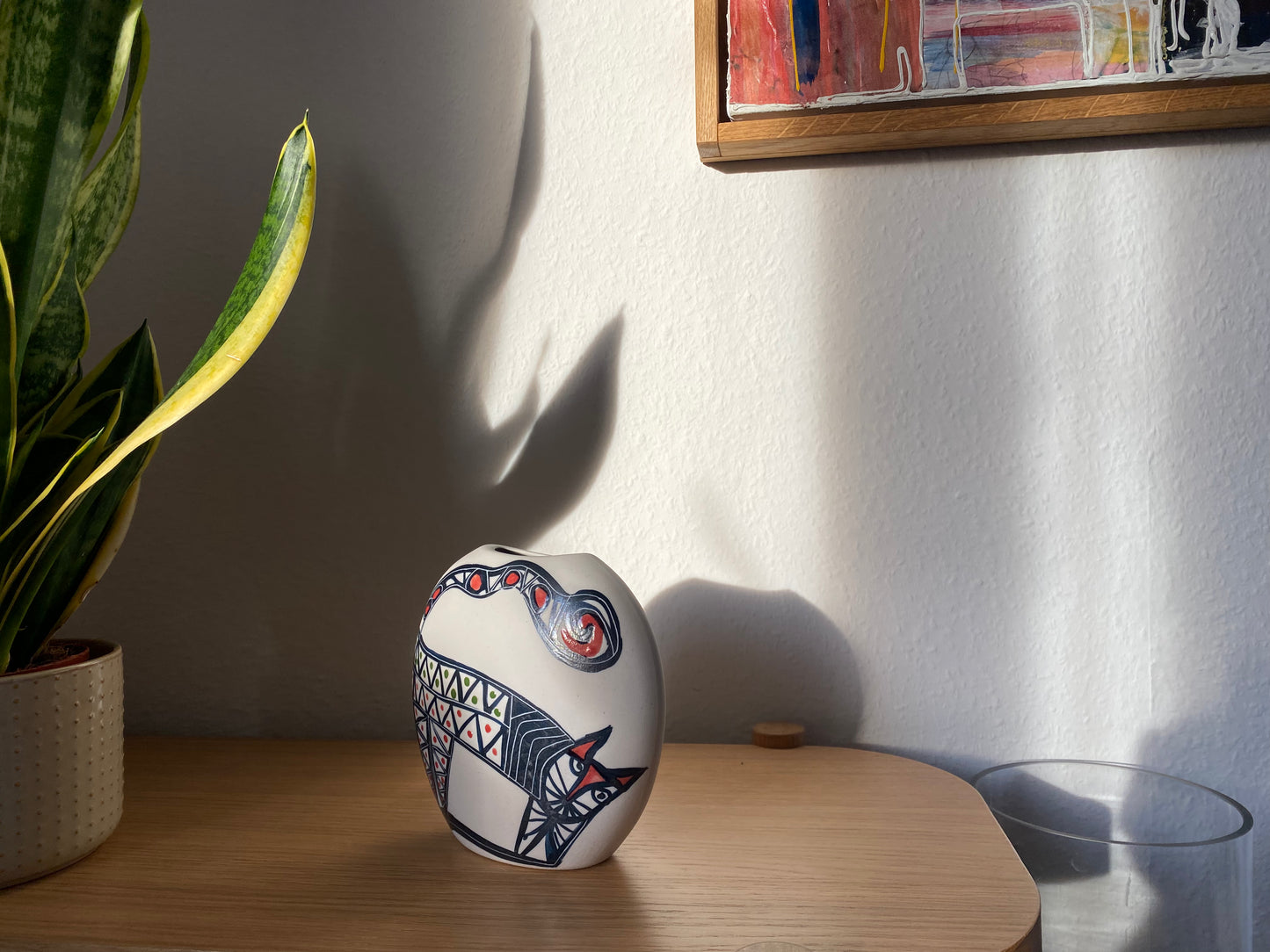 Scandinavische Keramische Vaas - Groot
