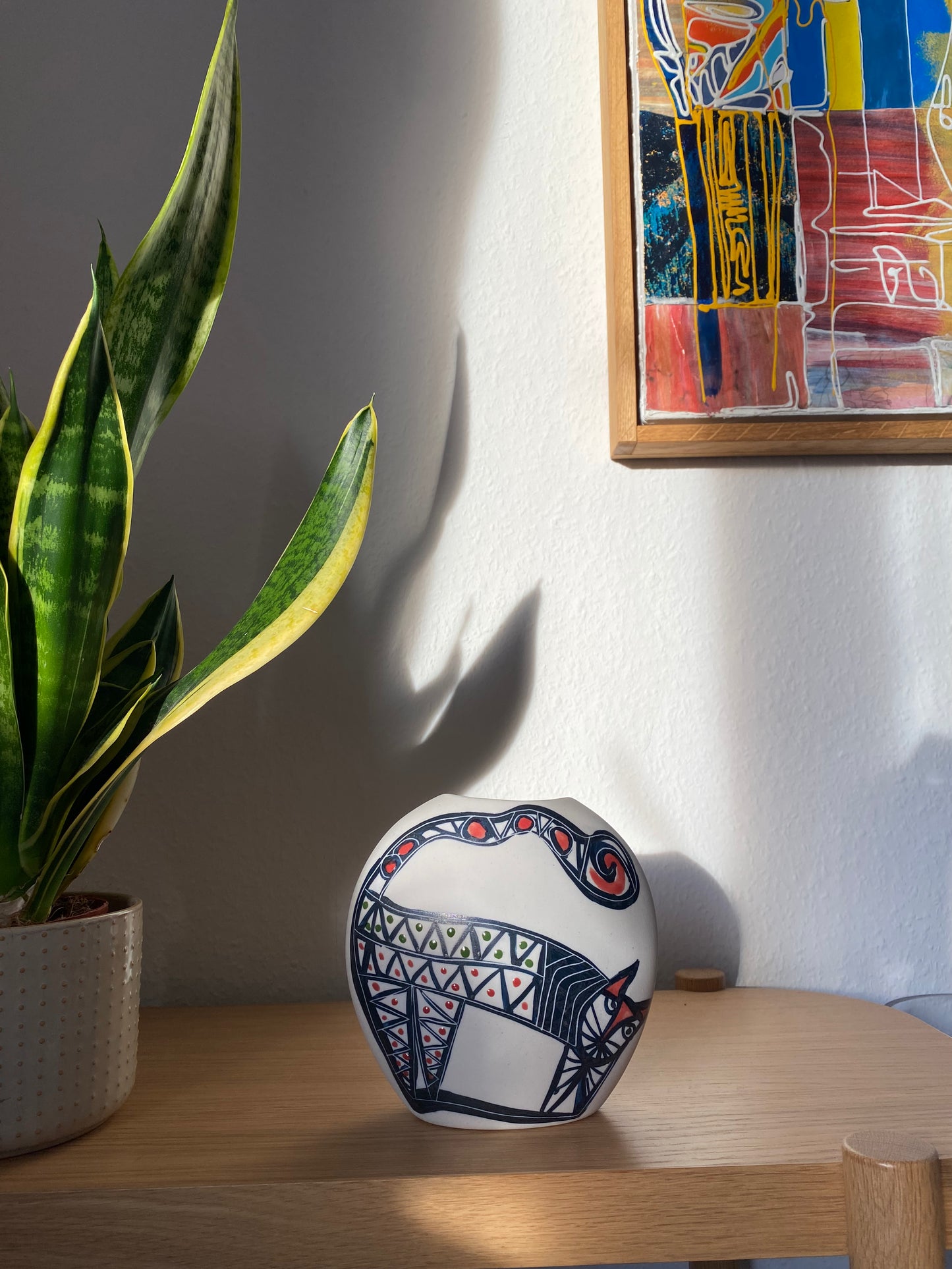 Scandinavische Keramische Vaas - Groot