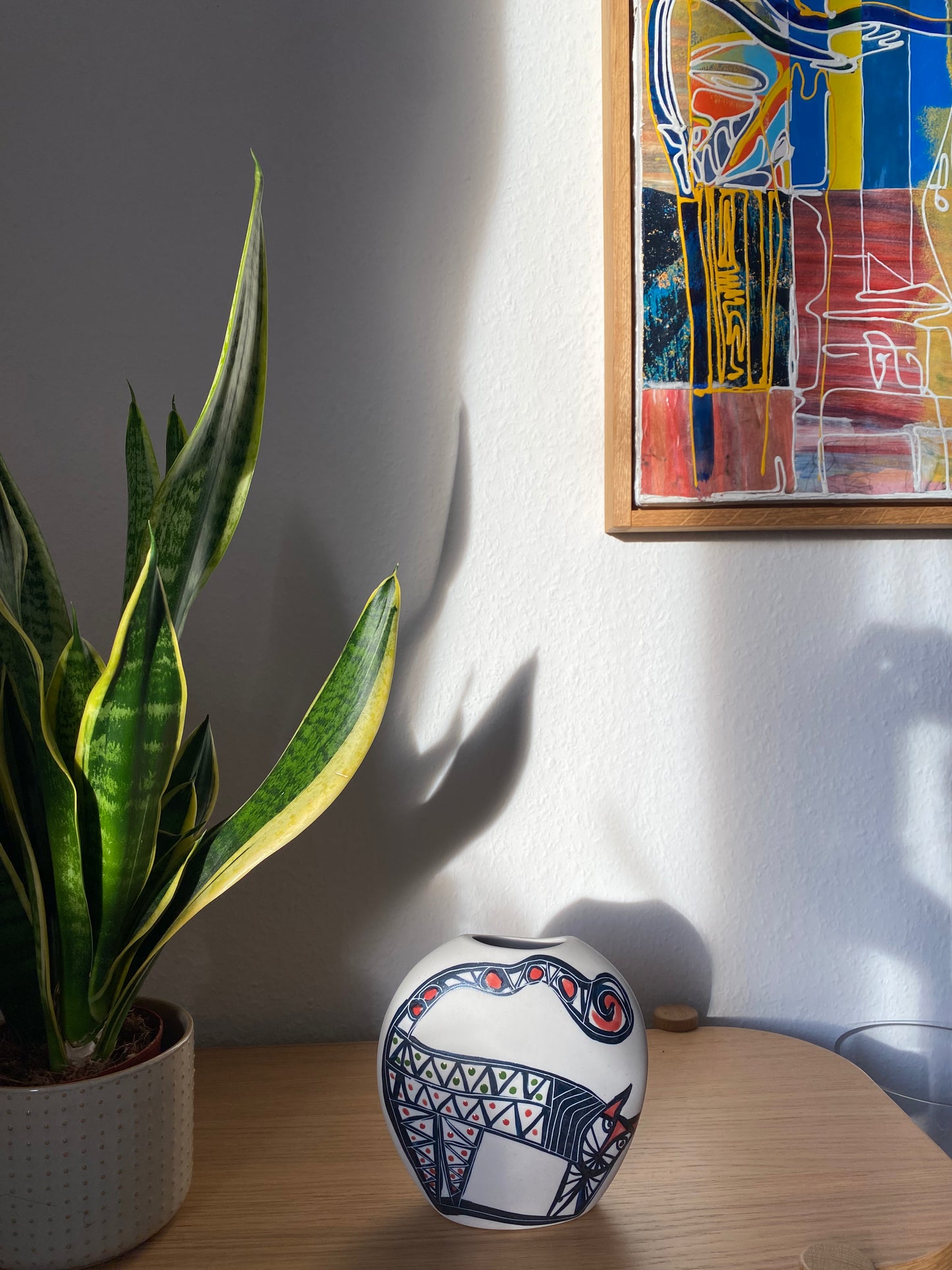 Scandinavische Keramische Vaas - Groot