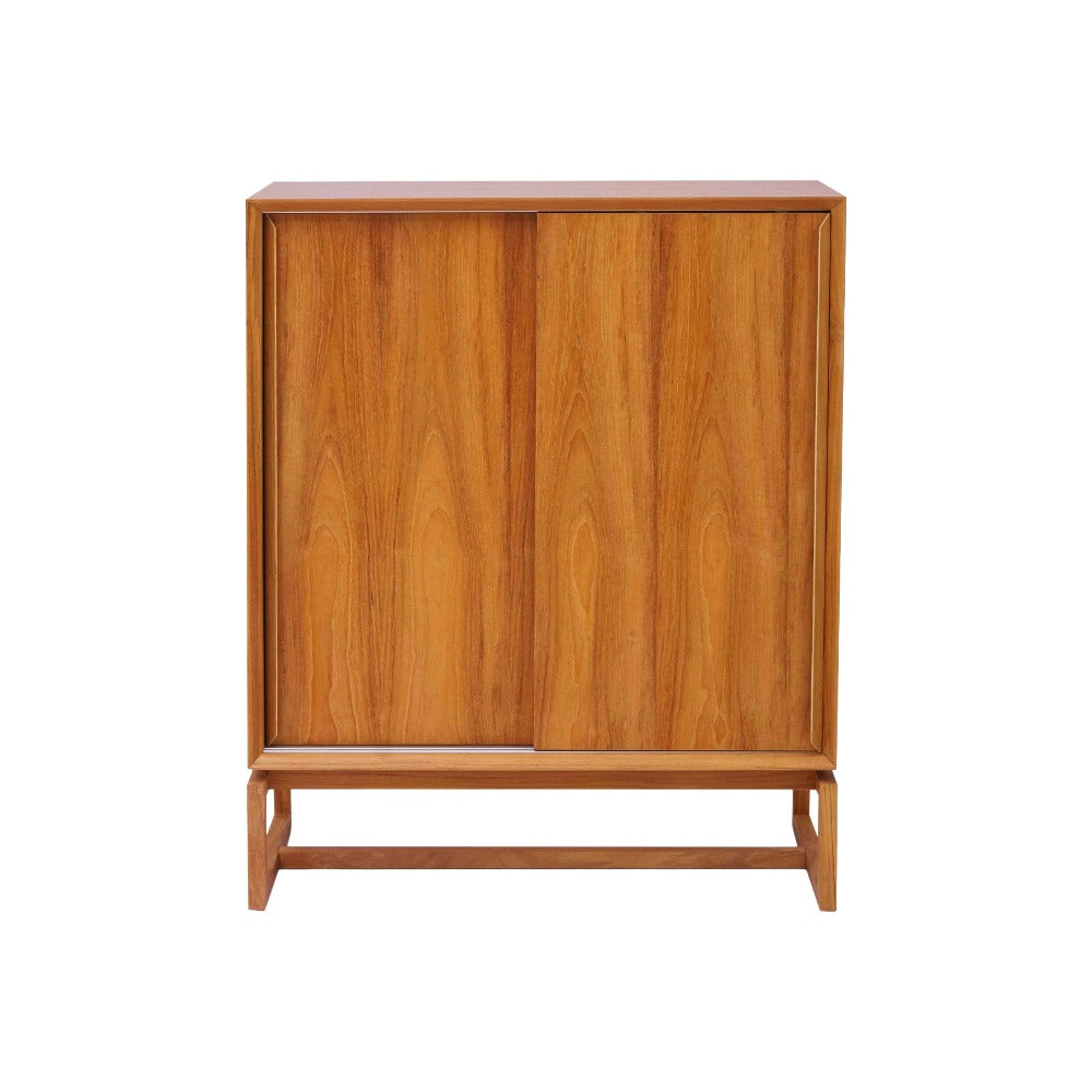 Scandinavian design sliding door wardrobe teak